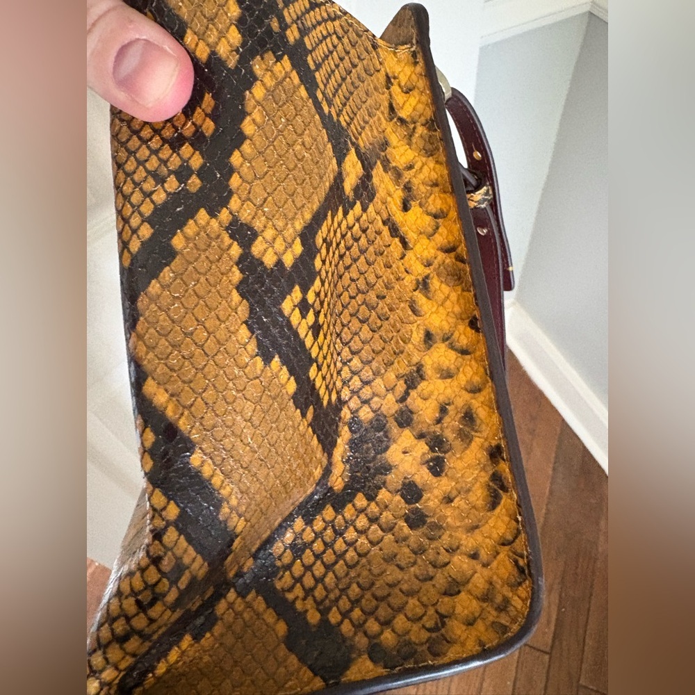 Kate Spade Romy Medium Satchel in Python-Embossed Leather | Fall 2019 Runway Bag - Picture 15 of 16